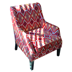 Chair Accent Large with Arms Multi Colour with Diamonds Chair Accent Large with Arms Multi Colour with Diamonds