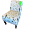 Chair Accent Medium- Green Leaves