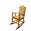 Rocking Chair Teak with Cushioned Back
