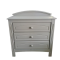 Baby 3 Drawer Chest Of Drawers- Grey