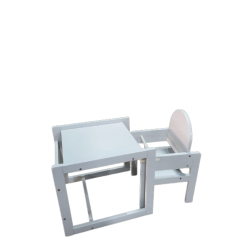 Convertible Baby High Chair- Milky Grey