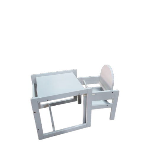 Convertible Baby High Chair- Milky Grey