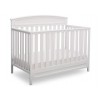 Curve Top 2-in-1 Baby Crib- Milky Grey