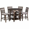Amherst 5pc Dining Pub Set- Grey