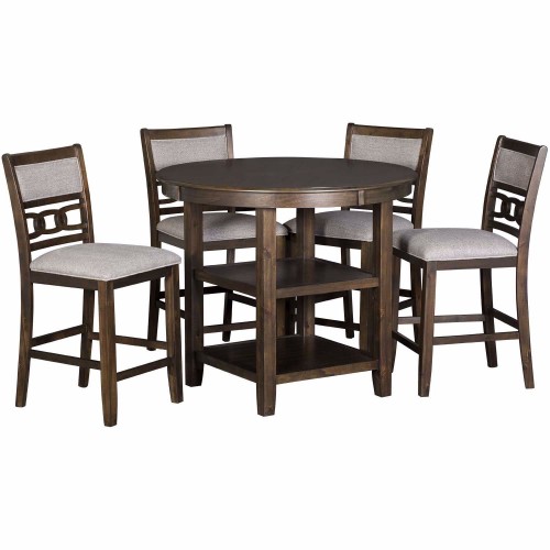 Amherst 5pc Dining Pub Set- Grey