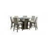 Dapper 7pc Round Dining Pub Set