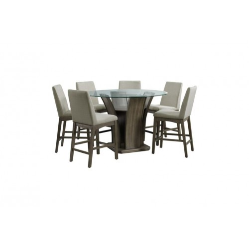 Dapper 7pc Round Dining Pub Set