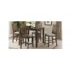 Everett 5pc Dining Pub Set- Brown