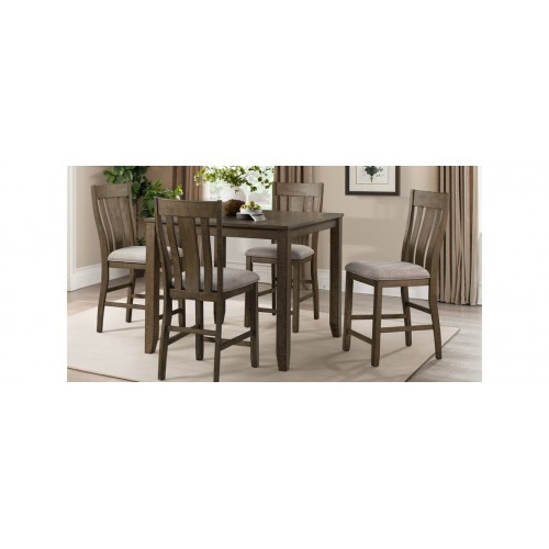 Everett 5pc Dining Pub Set- Brown
