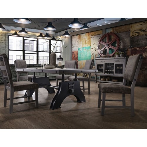 Rustic Bolt 9pc Dining Set