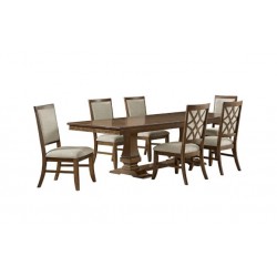 Phillipe 9 Piece Dining Set with Expandable Table- Cherry