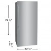 Frigidaire Professional 19 Cu ft Single Door Refrigerator- S/Steel