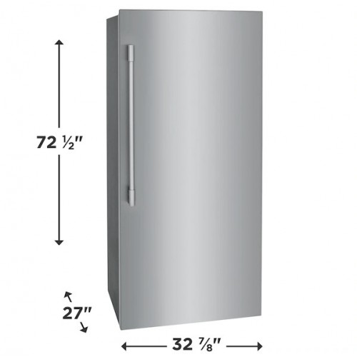 Frigidaire Professional 19 Cu ft Single Door Refrigerator- S/Steel