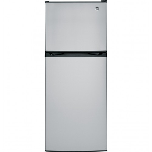GE Energy Star 11.6cu Refrigerator- Black & S/Steel