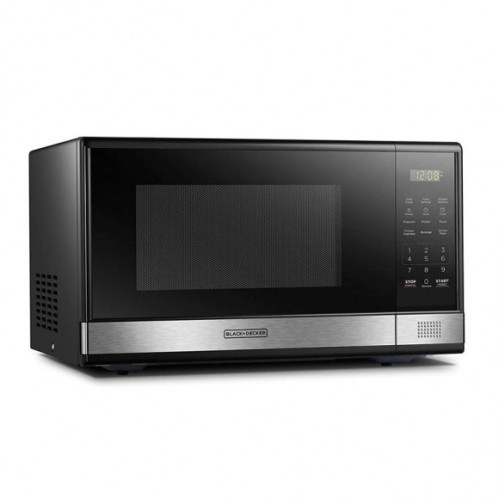 Black & Decker 1.1cu Microwave- Black & S/Steel