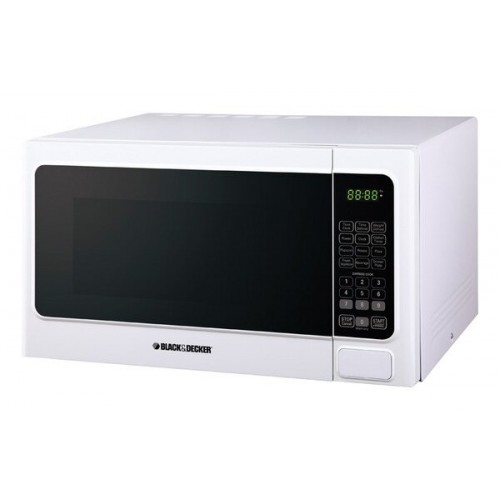 Black & Decker 1.1cu White Microwave Oven