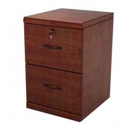 2- Drawer Cherry Vertical File Cabinet