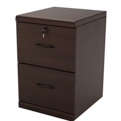 2- Drawer Expresso Vertical File Cabinet