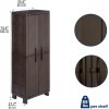 Rimax Resin Wicker Utility Cabinet- Brown