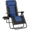 Gravity Lounge Chair with Cupholder- Blue & Black