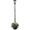 Sun-Ray Abigail Tall Post Solar Lamp and Planter- Black
