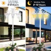 Sun-Ray Vittoria Tall Post 3-Head Solar Lamp and Planter- White Sun-Ray Vittoria Tall Post 3-Head Solar Lamp and Planter- White
