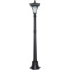 Sun-Ray Vittoria 52" Short Post Solar Lamp - Black
