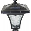Sun-Ray Vittoria 52" Short Post Solar Lamp - Black