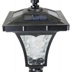 Sun-Ray Vittoria 52" Short Post Solar Lamp - Black