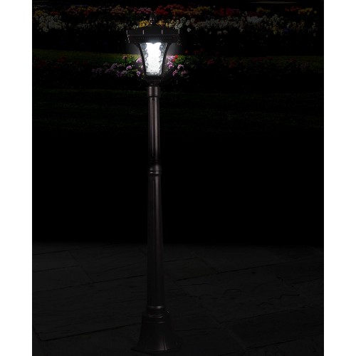 Sun-Ray Vittoria 52" Short Post Solar Lamp - Black