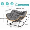 Indoor/Outdoor Rocking Chair with Padded Cushion- Medium