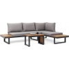 Royal Garden 3pc Aluminum Sectional Sofa Set