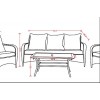 Chelsea 4pc Plastic Wicker Porch Set Chelsea 4pc Plastic Wicker Porch Set