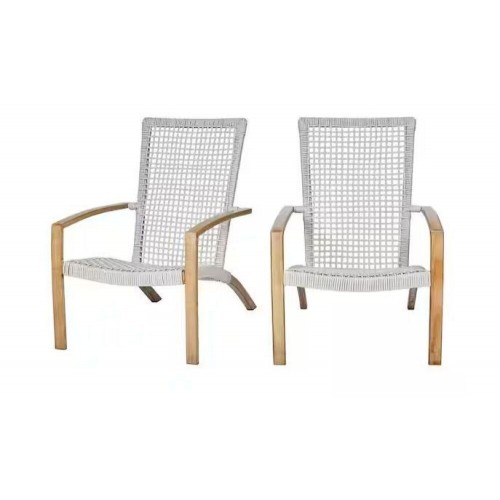 Hampton Bay Summerhaven 5pc Wicker Patio Set- Light Grey