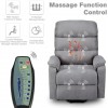 Power Lift Recliner with 8 Point Heat Massage- Grey Power Lift Recliner with 8 Point Heat Massage- Grey