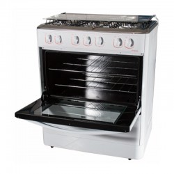 Magnum 6 Burner 30" Gas Cooker- White