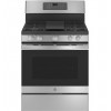 GE 30" 5 Burner With Air Fry Convection Oven - S/Steel