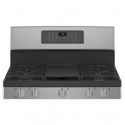 GE 30" 5 Burner With Air Fry Convection Oven - S/Steel GE 30" 5 Burner With Air Fry Convection Oven - S/Steel