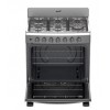 Acros 30" 6 Burner Gas Stove With S/Steel Top- Grey