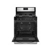 Whirlpool  30" 5 Burner Gas Range- Black & Silver