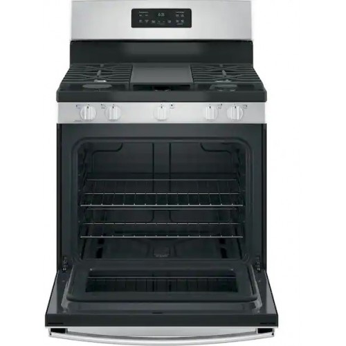 GE 30" 5 Burner Gas Range, S/Steel with Heavy Potrest GE 30" 5 Burner Gas Range, S/Steel with Heavy Potrest