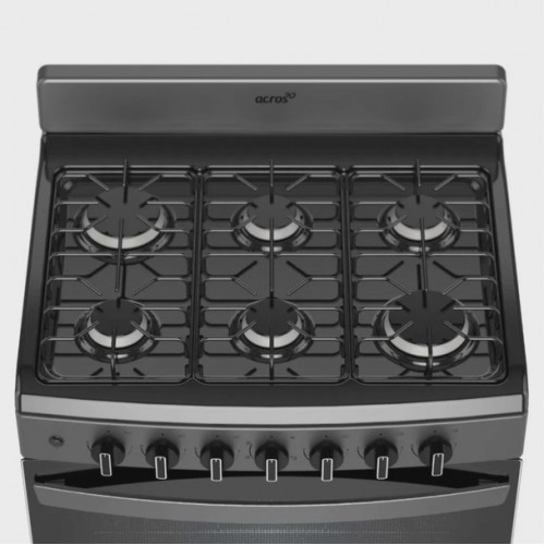 Acros 30" 6 Burner Gas Stove- Titanium
