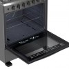 Acros 30" 6 Burner Gas Stove With S/Steel Top- Grey