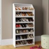 Shoe Rack 7 Tier White