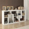 Bookcase Organiser 8 Tier Upright/ Horizontal White