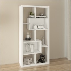 Bookcase Organiser 8 Tier Upright/ Horizontal White Bookcase Organiser 8 Tier Upright/ Horizontal White