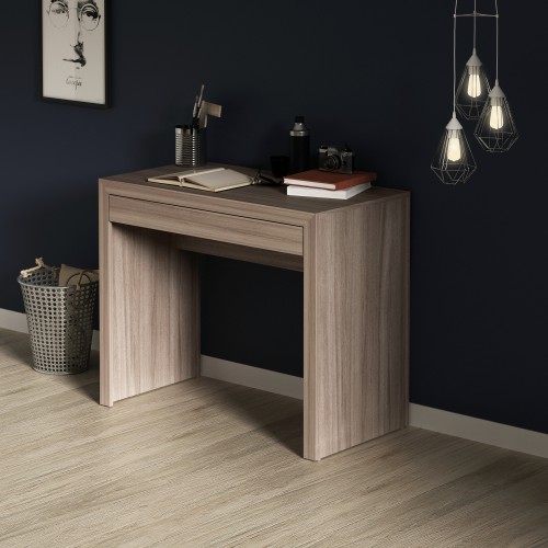 Office Desk with Center Draw, Oak