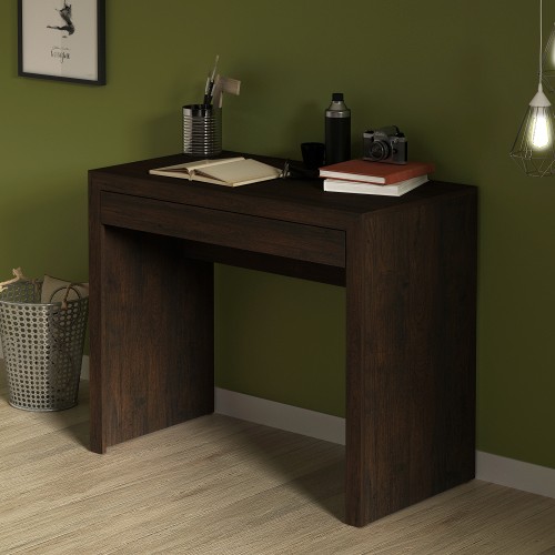 Office Desk with Center Draw, Rustic