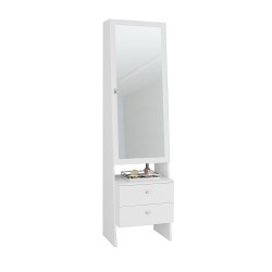 Standing Mirror with Jewelry Storage