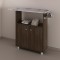 Ironing Board with 2 Door Cupboard, Rustic